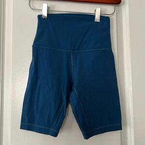 Lululemon Blue Biker Shorts